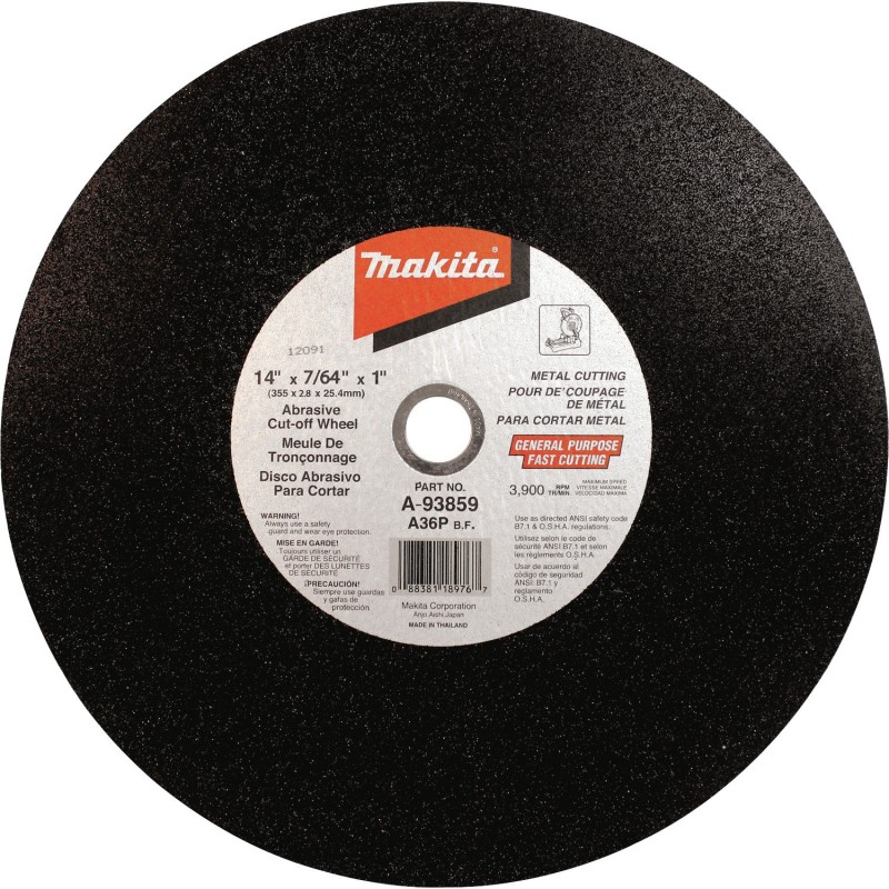 DISCO ABRASIVO CORTE 14 X 1/8 PULG A-93859